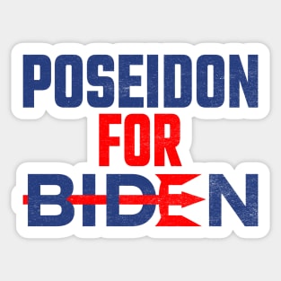 Poseidon For Biden Sticker